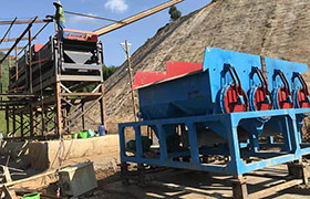 四川細顆粒砂金礦跳汰機生產現場